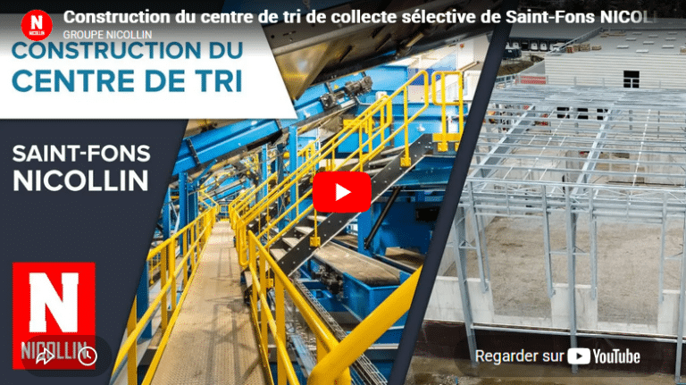 Visite du centre de tri de collecte sélective de Saint-Fons de NICOLLIN
