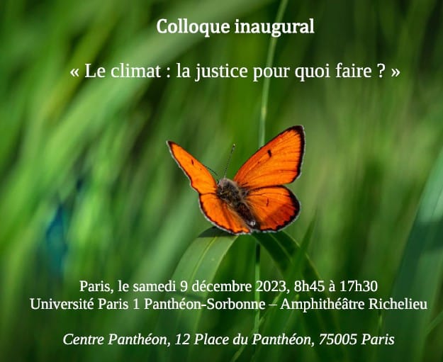 LE CLIMAT: La justice pour quoi faire?